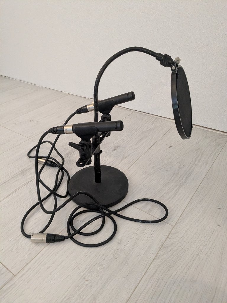 rode M5 microfoon + standaard + stereo bar + 2 kabels, Muziek en Instrumenten, Microfoons, Ophalen, Studiomicrofoon