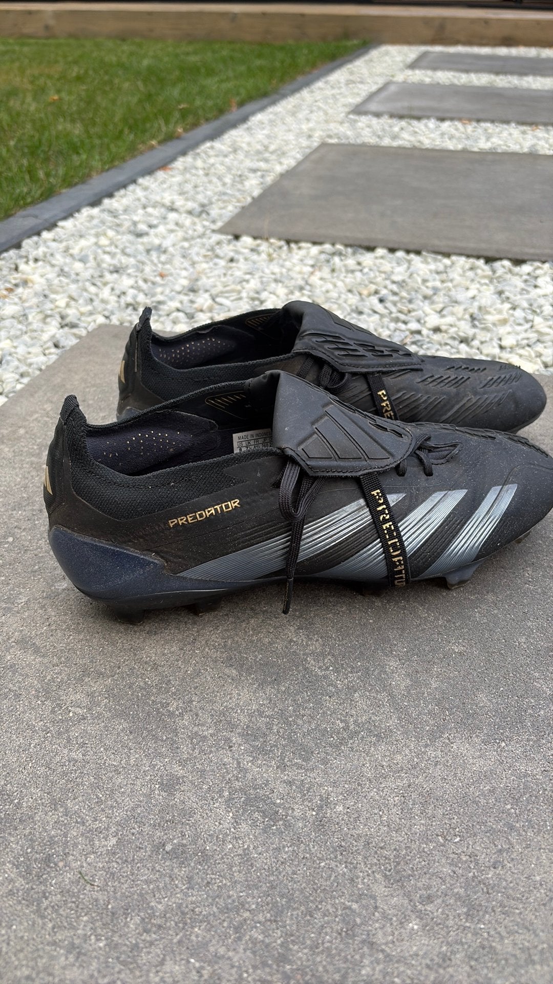 Adidas Predator Elite voetbalschoenen – zwart maat 41 1/3, Ophalen of Verzenden, Zo goed als nieuw, Schoenen