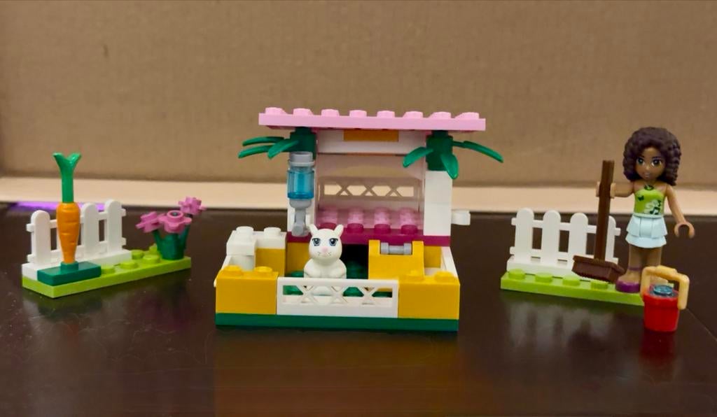 Lego Friends 3938 Adrea's Konijnenhok, Ophalen of Verzenden, Gebruikt, Complete set, Lego
