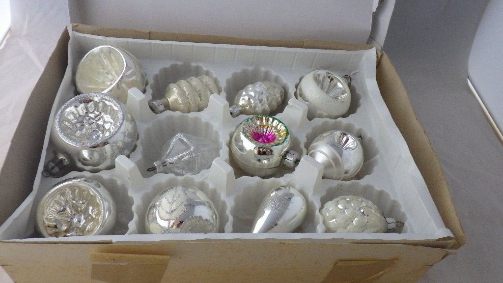 12 mooie oude kerstballen, Diversen, Ophalen of Verzenden, Gebruikt