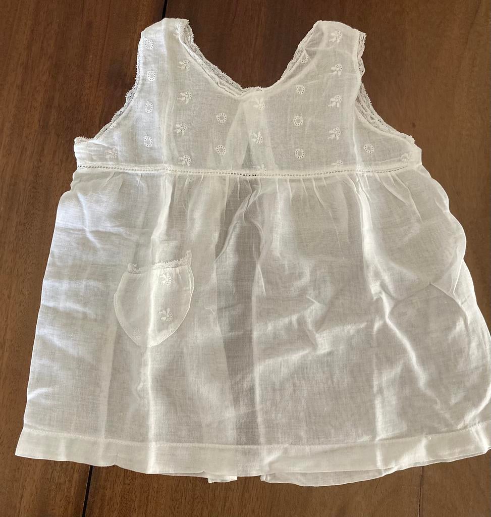 Antiek wit baby jurkje maat 60/68, Antiek en Kunst, Antiek | Kleding en Accessoires, Ophalen of Verzenden, Kinderen