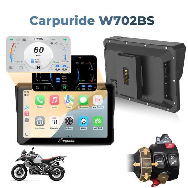 Carpuride W702BS 7" CarPlay & Android Auto BMW Motoren!, Ophalen of Verzenden, Nieuw