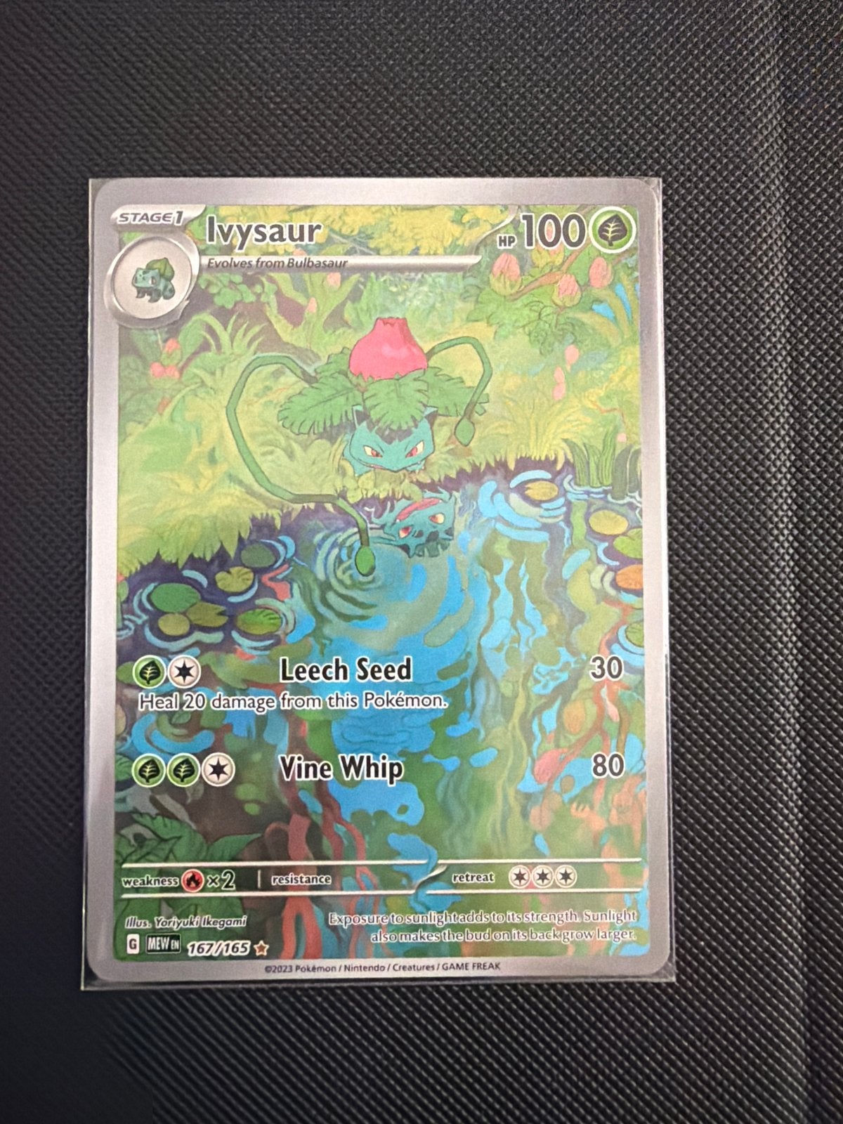 Ivysaur 167/165 Pokemon kaart - Nieuwstaat, Ophalen of Verzenden, Zo goed als nieuw, Losse kaart