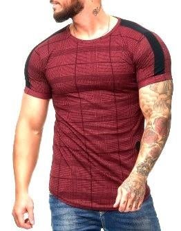 Licht bordeaux geruit t shirt maat M, Ophalen of Verzenden, Nieuw, Maat 48/50 (M), Rood