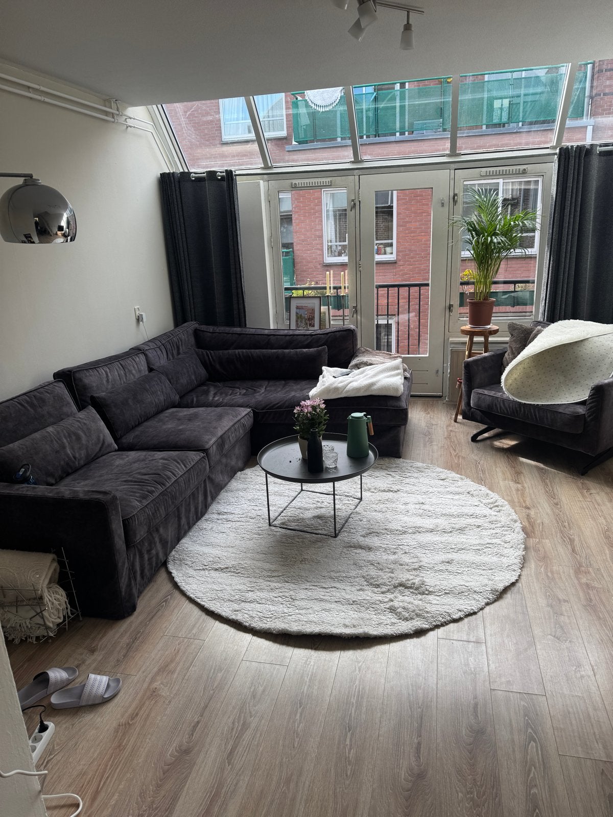 Gratis Riviera Maison Hoekbank - Comfortabel en Stijlvol, Huis en Inrichting, Banken | Bankstellen, Ophalen, 250 tot 300 cm, Gebruikt