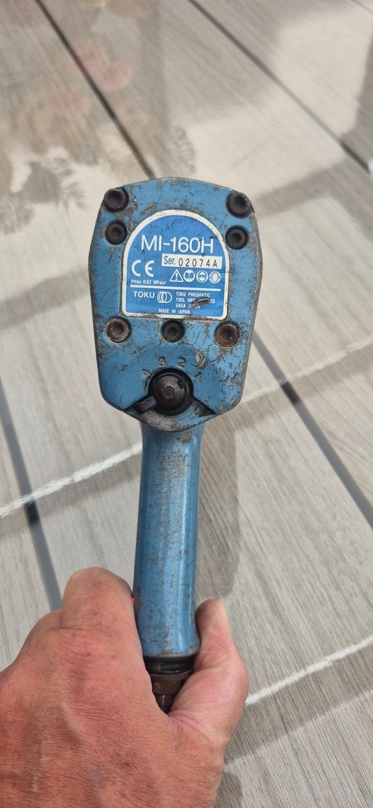 Toku MI-160H Slagmoersleutel - Gebruikt maar functioneel, Ophalen of Verzenden, Gebruikt, Overige typen, Overige merken