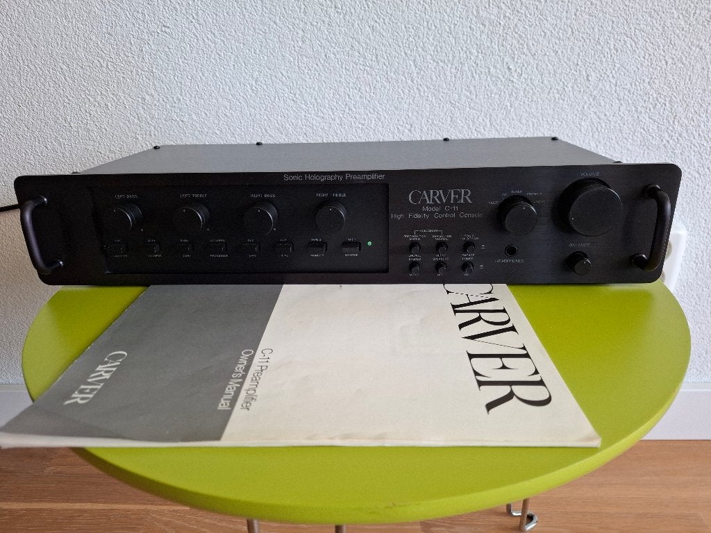 CARVER  C-11  Preamplifier en Carver TFM-25 Power Amplifier, Gebruikt, 120 watt of meer, Stereo, Ophalen