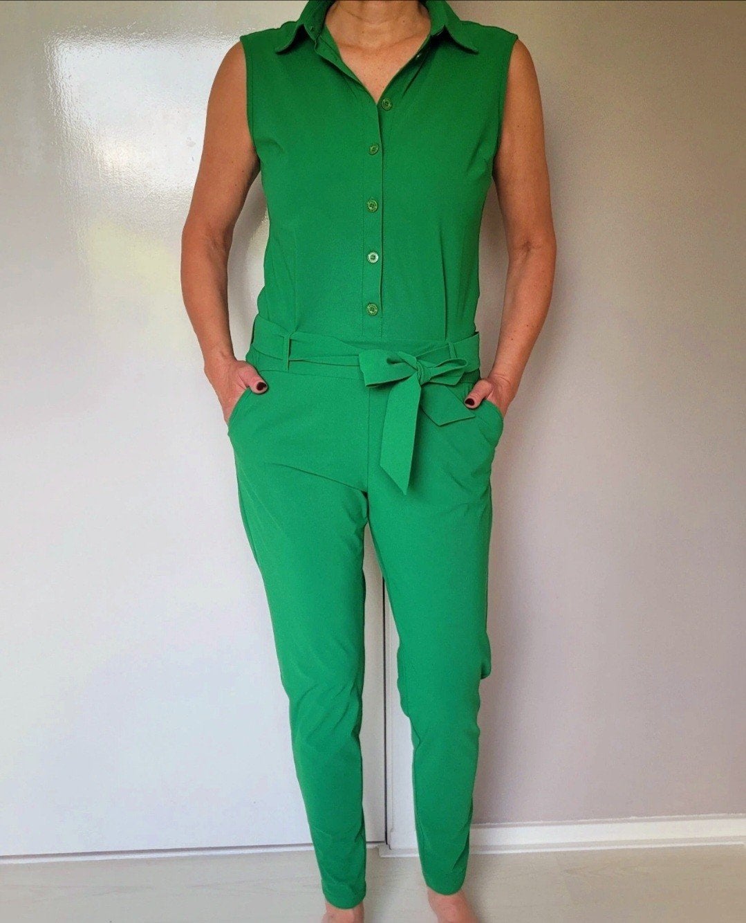 Studio Anneloes Angelique SLS jumpsuit M Appelgroen, Kleding | Dames, Maat 38/40 (M), Studio Anneloes, Verzenden, Zo goed als nieuw