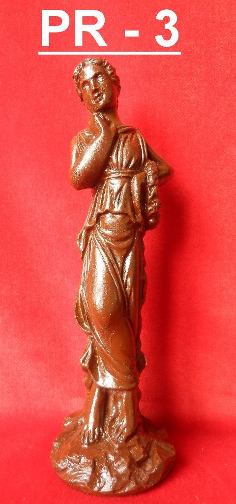 Pr3: Bruin Beeldje van Gips van de Griekse Godin Persephone, Ophalen of Verzenden, Nieuw