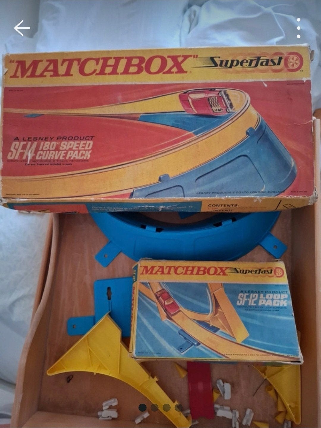 Matchbox Superfast SF-11 Speed Curve Pack & SF-12 Loop Pack, Kinderen en Baby's, Overige merken, Gebruikt, Onderdelen, Ophalen of Verzenden