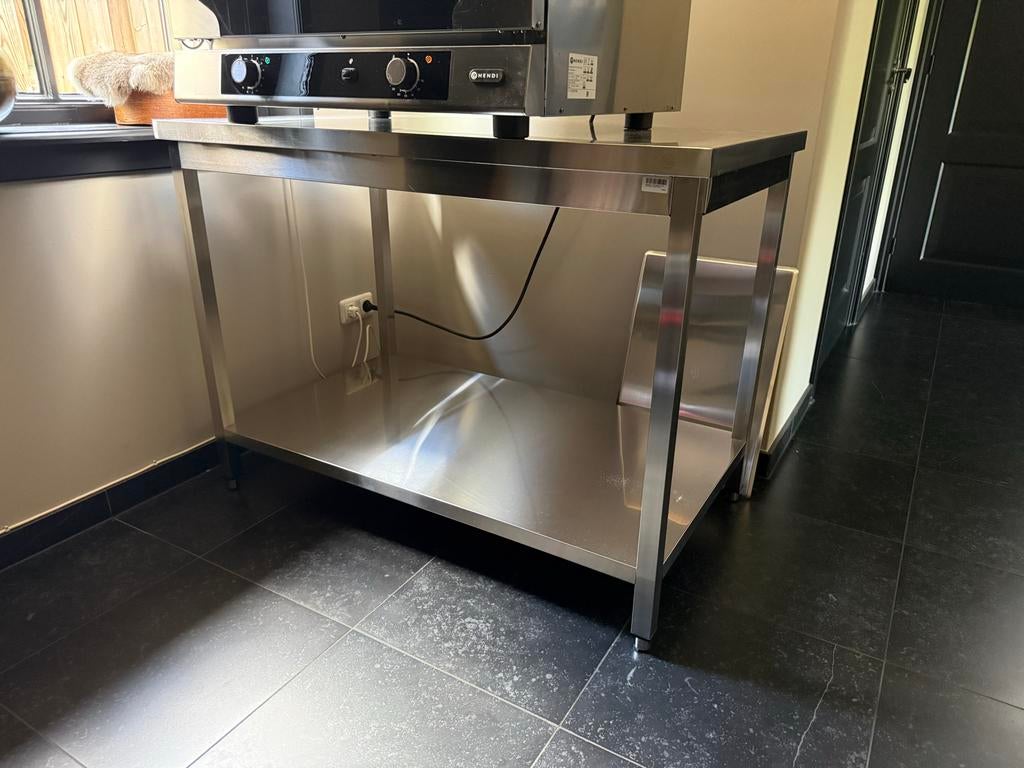 Nieuwe RVS Werkbank 120x70x90 cm Horeca Kwaliteit, Huis en Inrichting, Ophalen of Verzenden