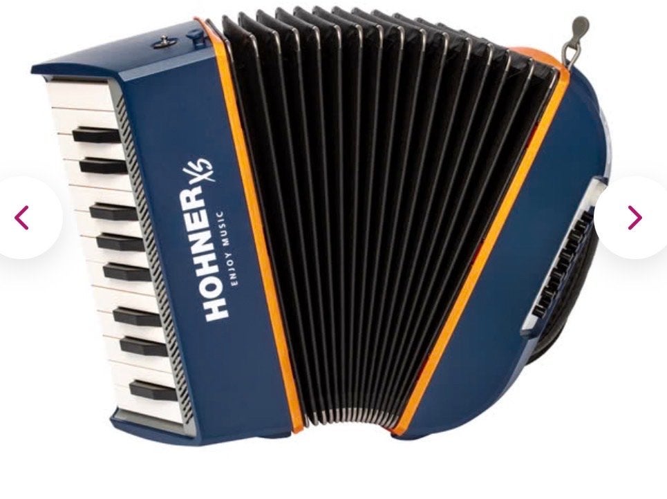 Hohner XS Accordeon - Zo goed als nieuw met rugzak, Ophalen, Overige formaten, Toetsaccordeon, Zo goed als nieuw