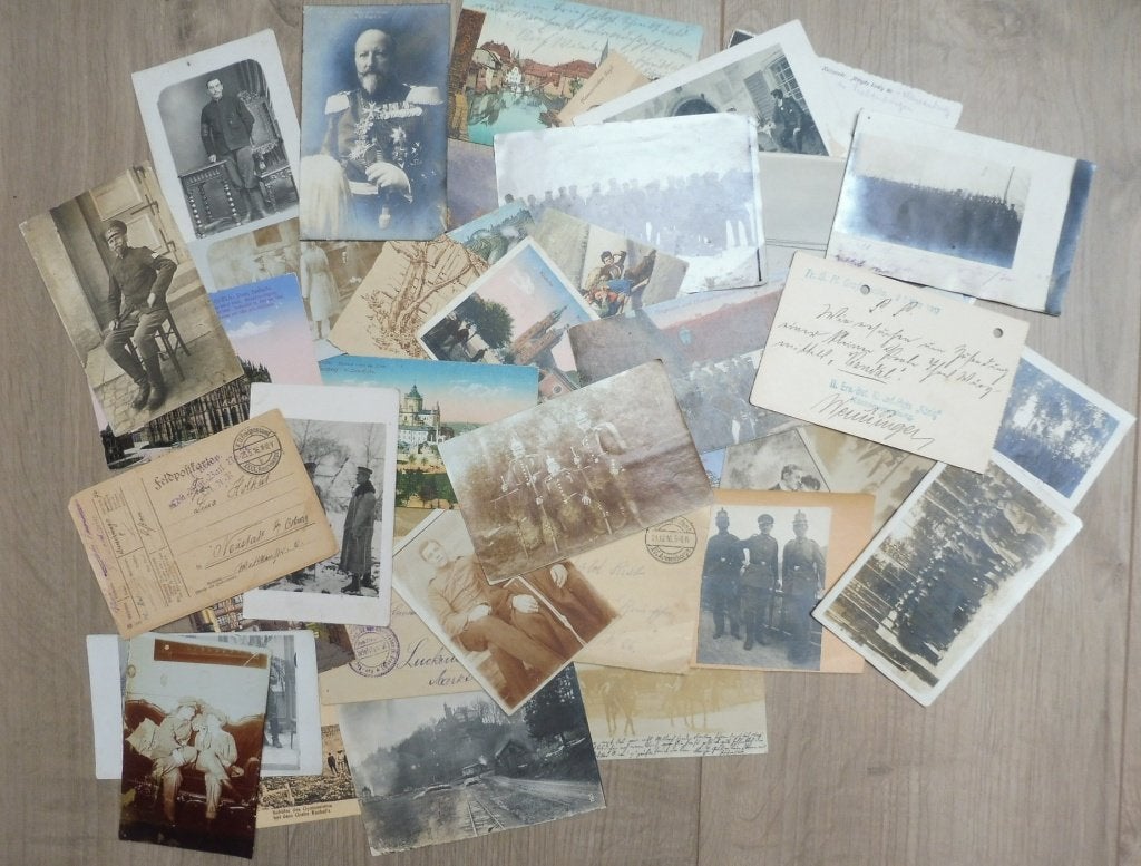 Partij 50 originele Duitse foto's en Feldpost WO1. 1914-1918, Verzamelen, Verzenden, Landmacht, Duitsland, Overige typen