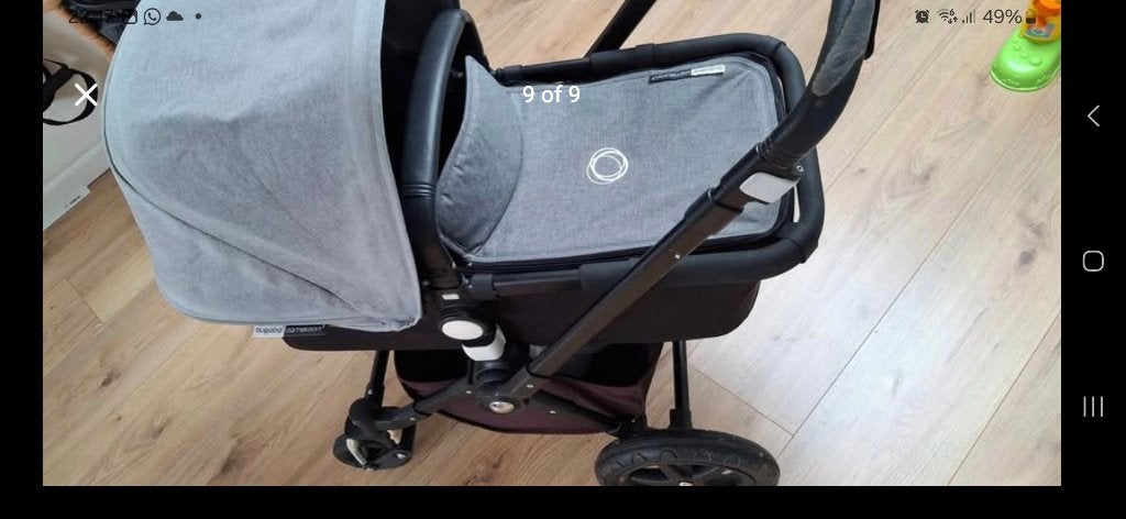 Baby bugaboo stroller, Kinderen en Baby's, Kinderwagens en Combinaties, Ophalen, Gebruikt, Bugaboo, Verstelbare duwstang