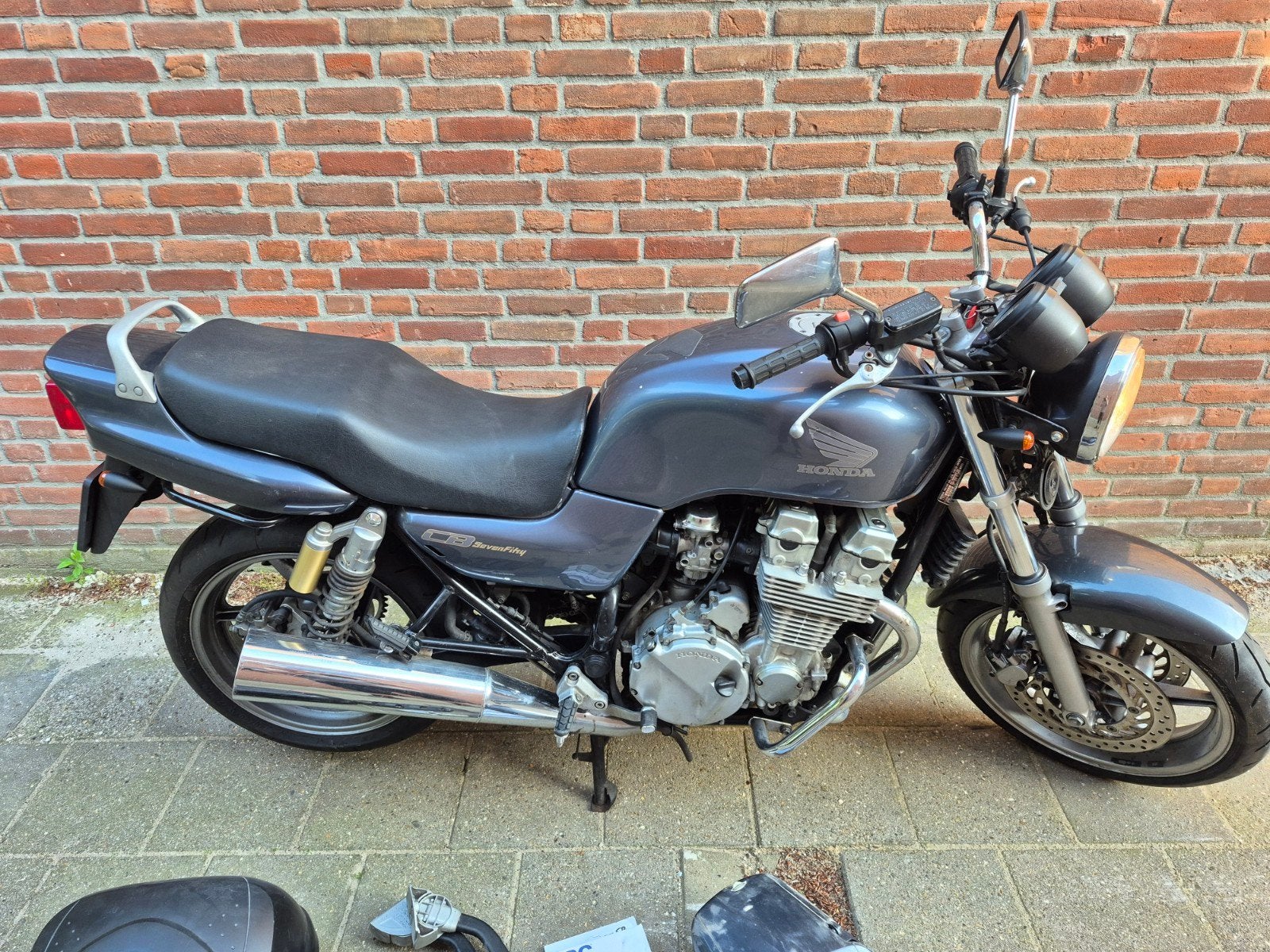 Cb sevenfifty 1992 voor onderdelen, Ophalen, Gereviseerd