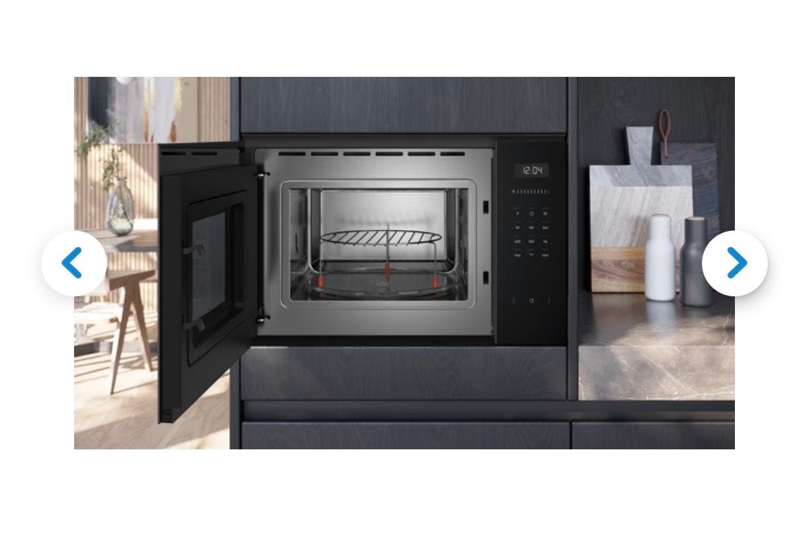 Siemens Inbouw Combimagnetron Zwart - Zo goed als nieuw, Ophalen, Combimagnetron, 60 cm of meer, Grill
