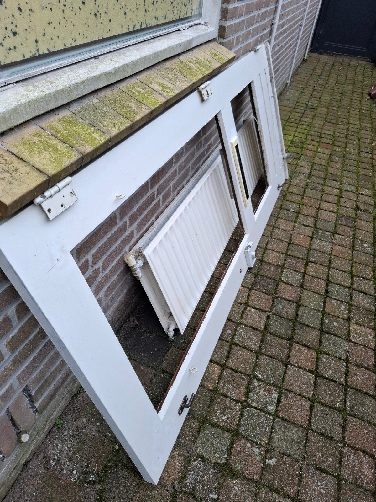 gratis ophalen deur en verwarming, Ophalen, Hout, 75 tot 150 cm, Deurkozijn