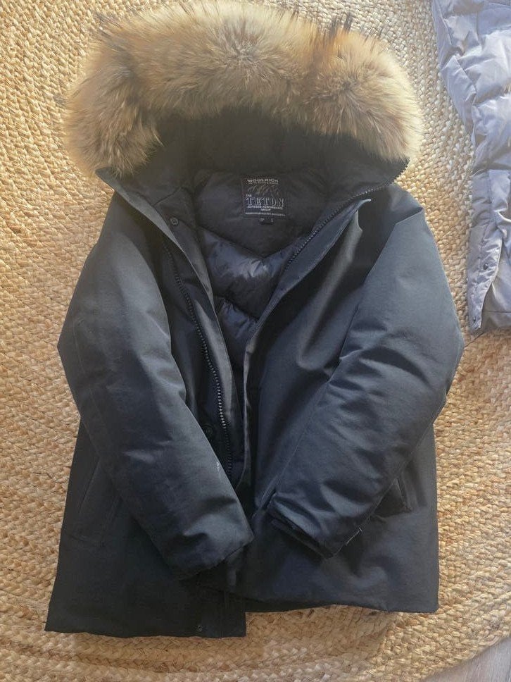 Woolrich maat M blauw, Ophalen of Verzenden, Zo goed als nieuw