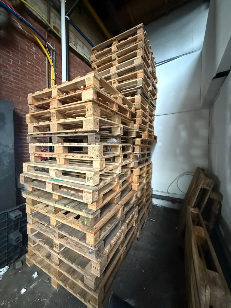 Blokpallets te koop, Doe-het-zelf en Verbouw, Hout en Planken, Ophalen