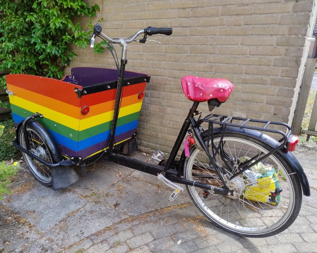 Babboe Regenboog bakfiets (dog), Ophalen, Gebruikt, 1 kind, Overige merken