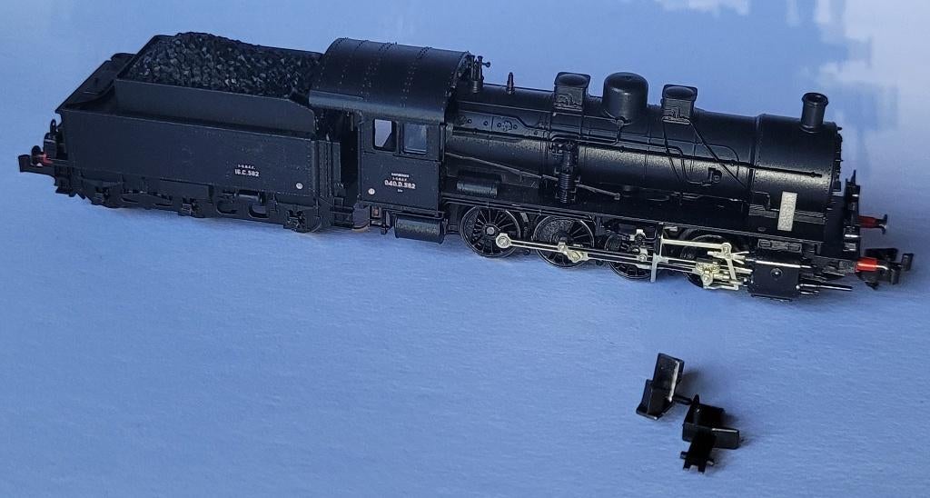 N-spoor Fleischmann Piccolo 7153 Stoomloc met tender (SNCF), Fleischmann, Ophalen of Verzenden, Zo goed als nieuw, Analoog