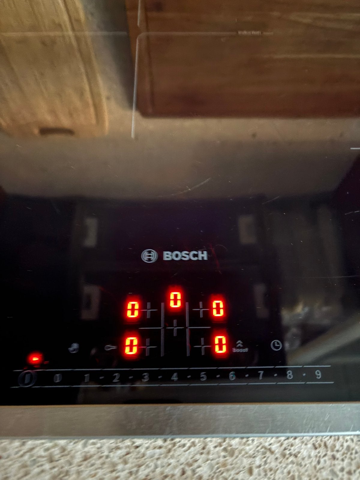 Inductie kookplaat Bosch, Ophalen, Zo goed als nieuw, Inbouw, Inductie