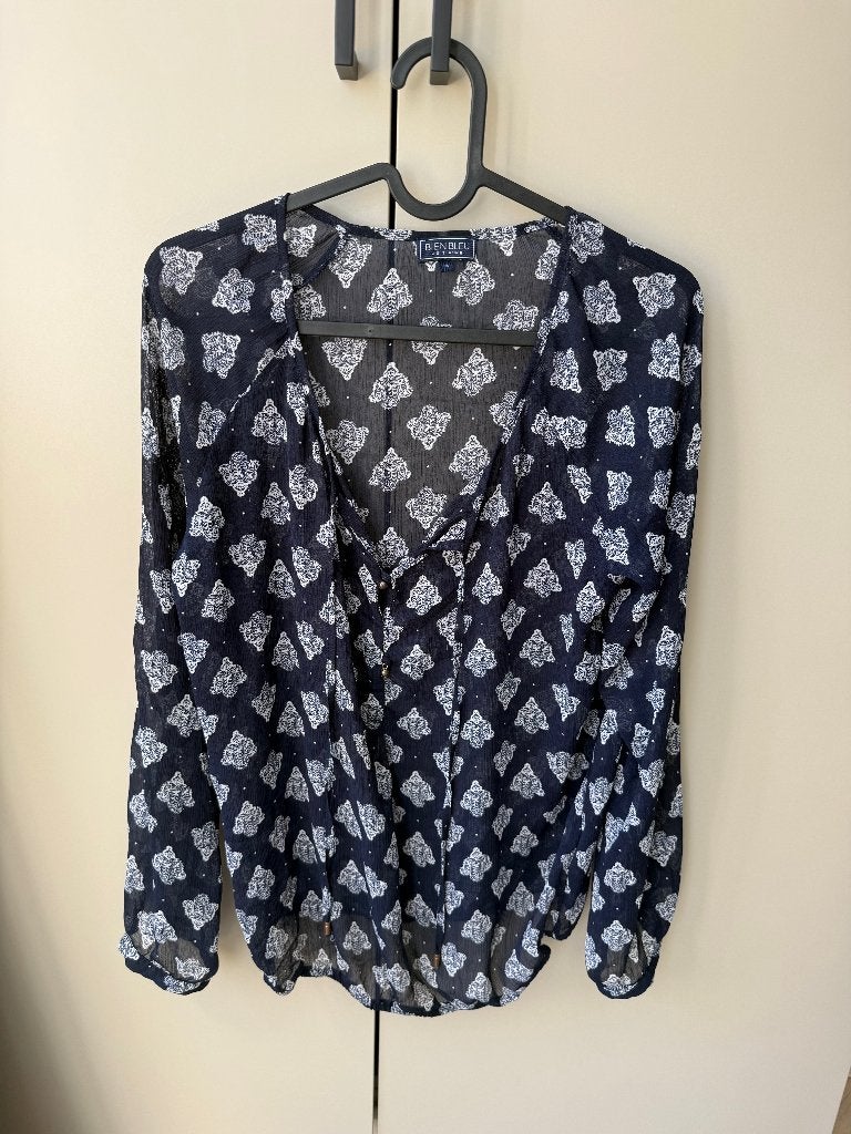 Blousje, Blauw, Ophalen of Verzenden, Maat 36 (S), Gedragen