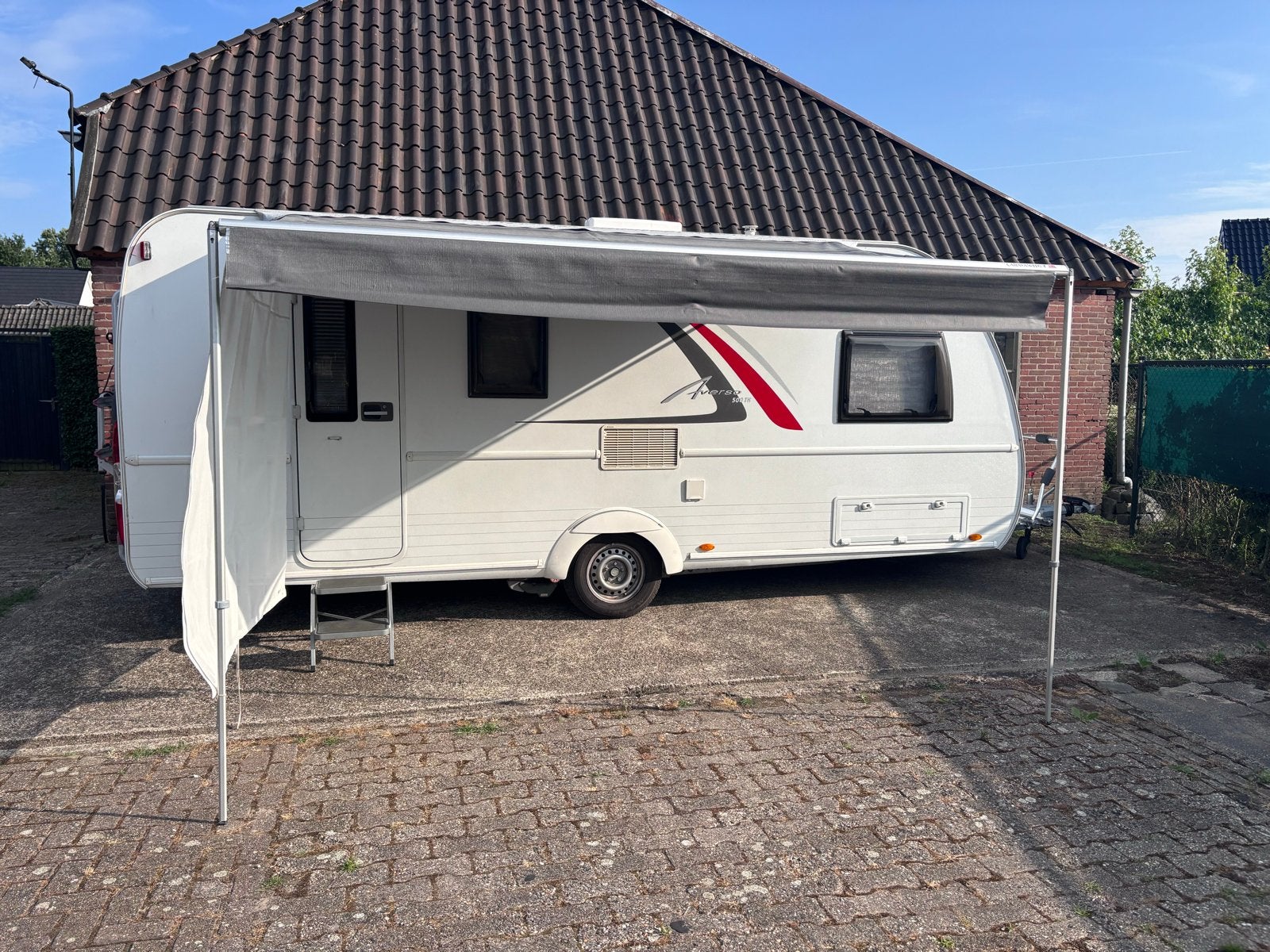 Fiamma Caravanstore 360 Deluxe Grey Luifel, Ophalen, Gebruikt, Polyester, Fiamma