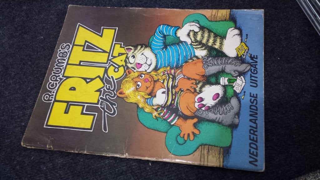 r crumbs fritz the cat NL comic usa rare 1972, Boeken, R. Crumb, Eén stripboek, Ophalen, Gelezen