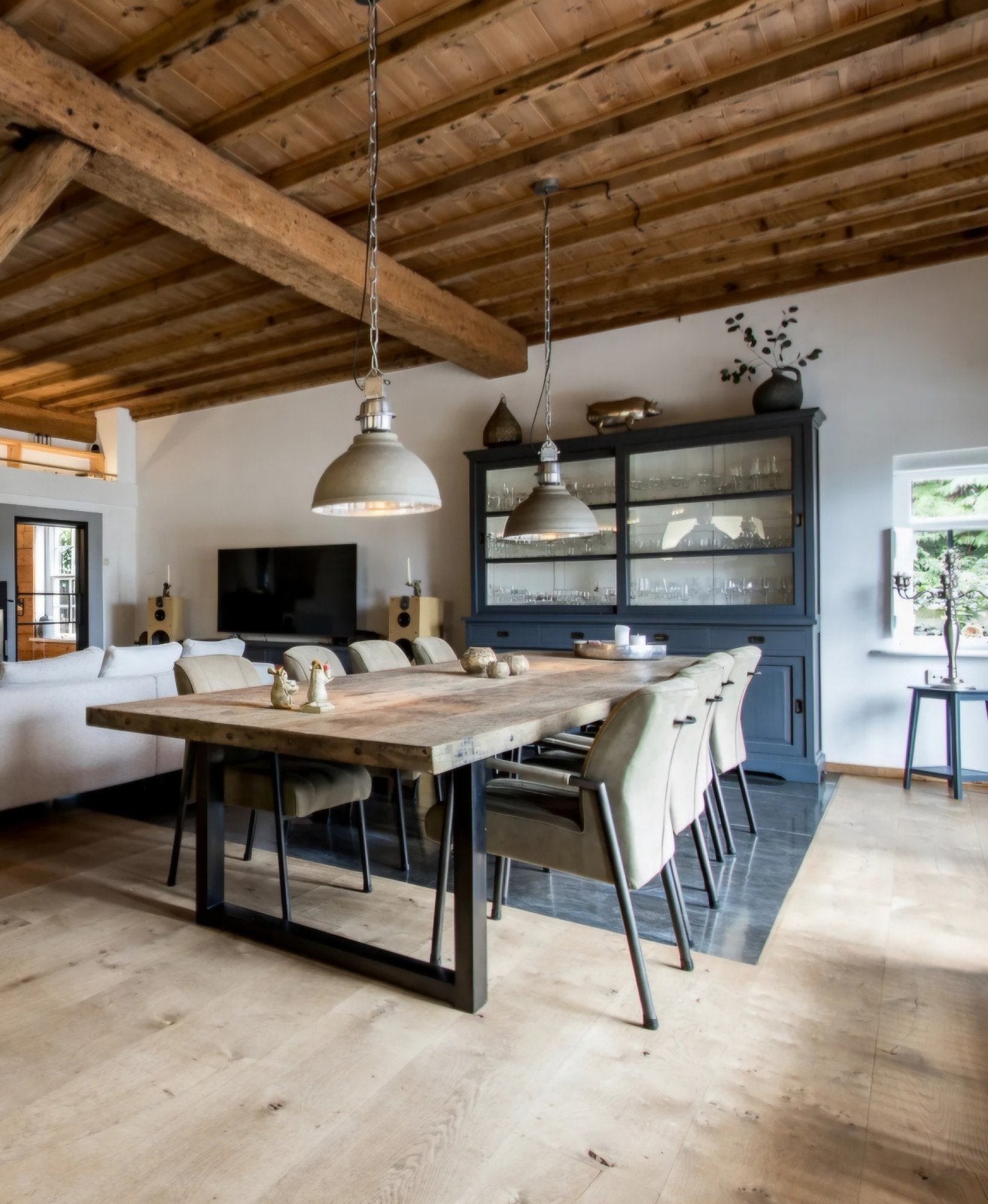 Prachtige 4 meter lange eettafel, Ophalen, Zo goed als nieuw, 75 m² of meer, Laminaat