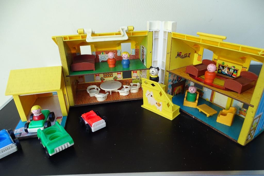 Play Family House, Fisher Price, jaren 90, Ophalen, Gebruikt, Speelset