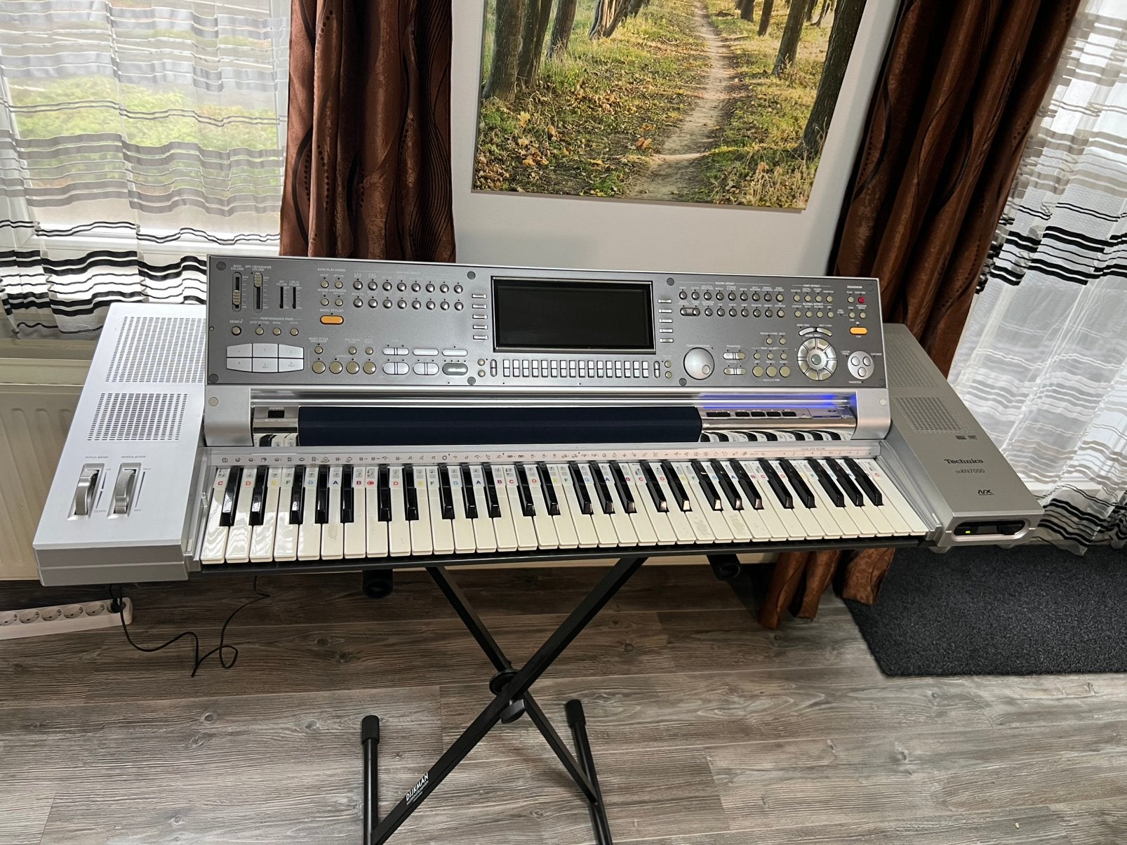 Keyboard Technics sx-KN 7000, Ophalen, Aanslaggevoelig, Technics, 61 toetsen