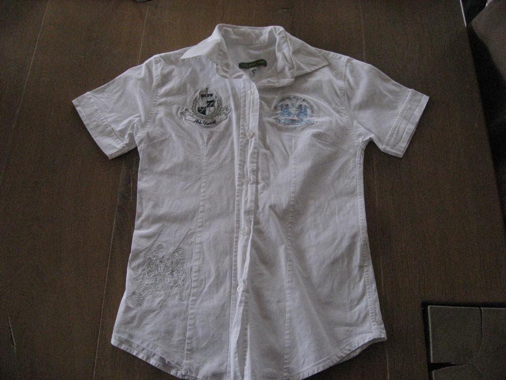 nieuwe witte La Martina blouse, korte mouw, maat 140, Kinderen en Baby's, Overhemd of Blouse, Verzenden, Meisje, La Martina