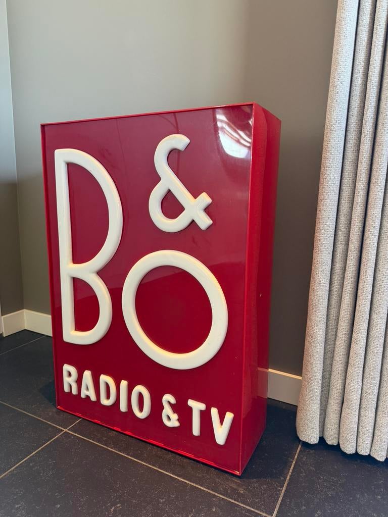 Bang & Olufsen - plexiglas reclamebord - B&O, Ophalen of Verzenden, Gebruikt