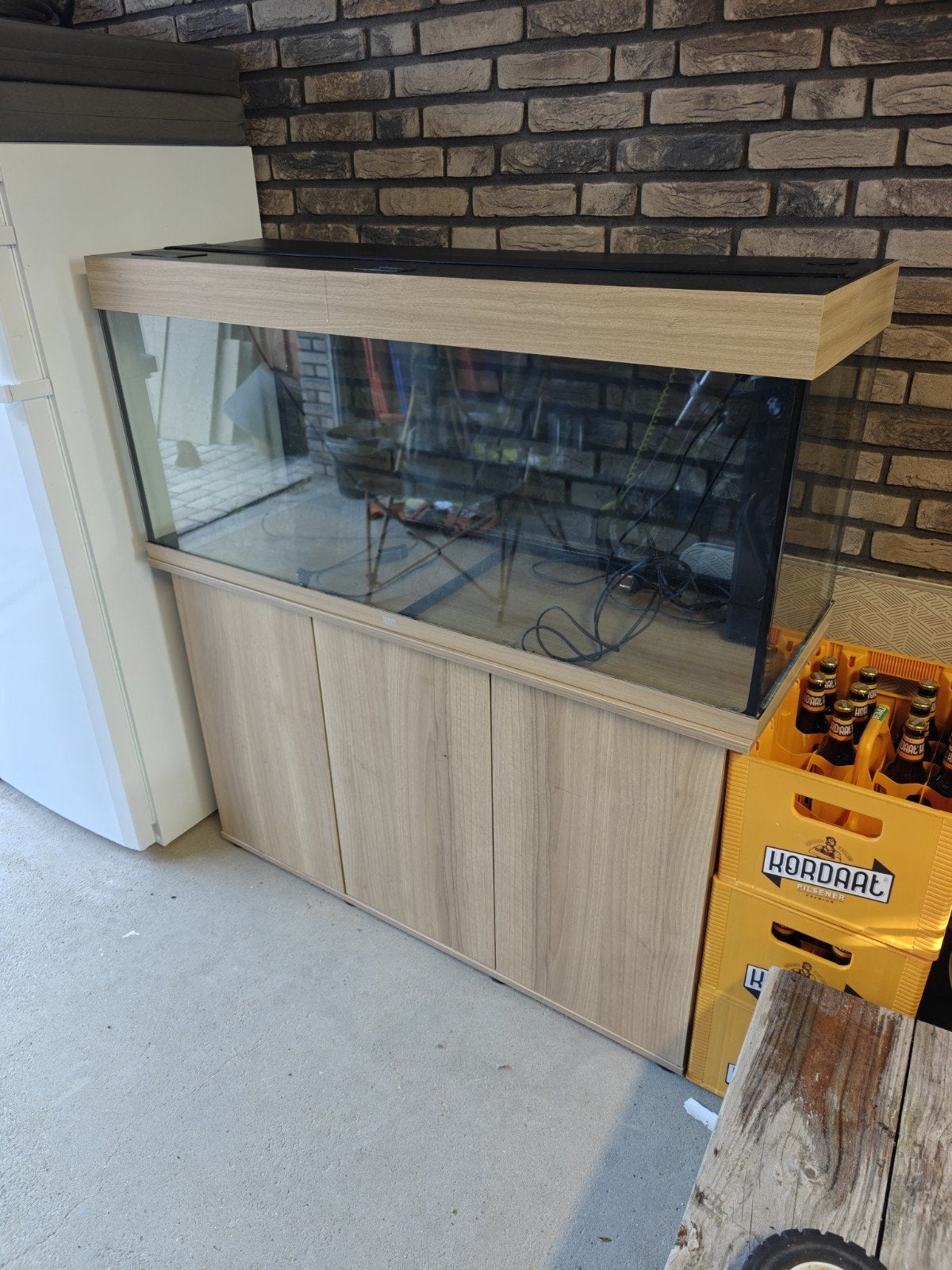 Juwel aquarium Rio 240 LED licht hout, Gebruikt, Leeg aquarium, Juwel, Ophalen