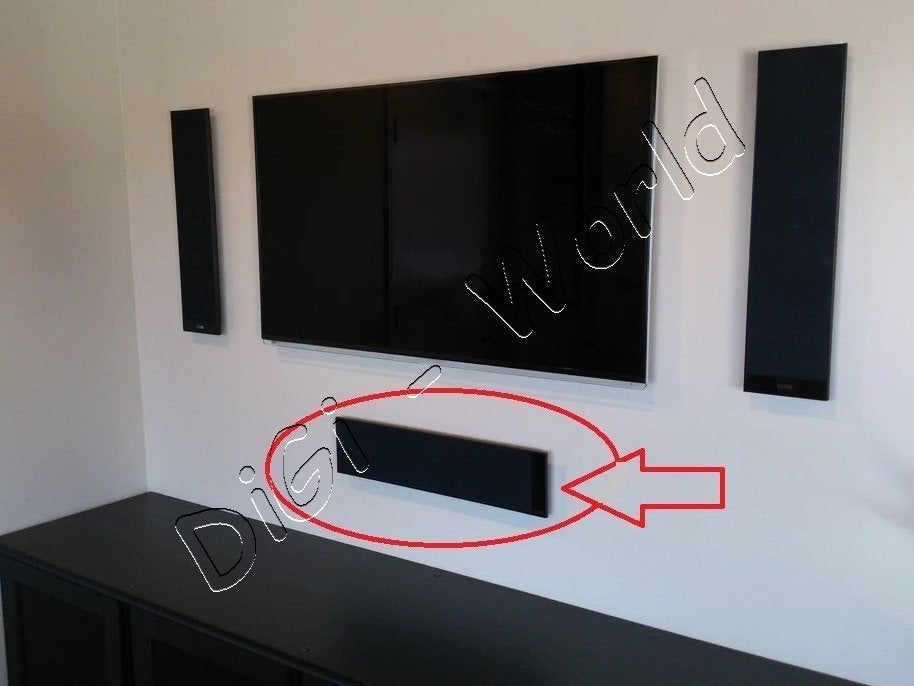 KEF T301C 3 weg ultra slanke centerspreaker, Ophalen of Verzenden, Zo goed als nieuw, KEF, Center speaker