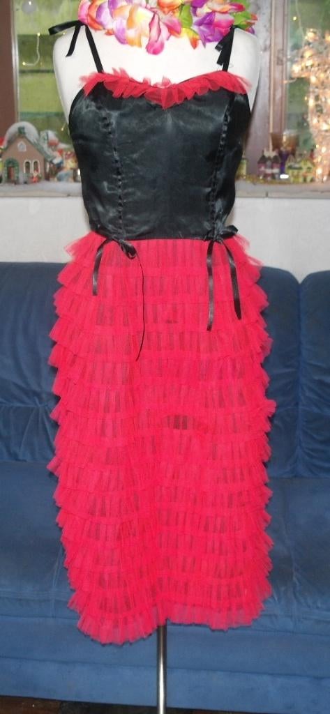 Leuke carnavals hawaaii jurk rode tule mt S/M, Kleding | Dames, Carnavalskleding en Feestkleding, Carnaval, ., Ophalen of Verzenden