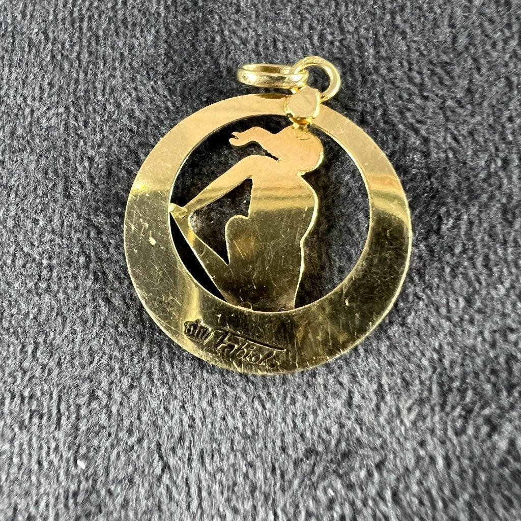 Gouden Hanger | 14k | 2,84g | Sterrenbeeld Maagd | 413794, Ophalen of Verzenden, Gebruikt, Goud, Goud