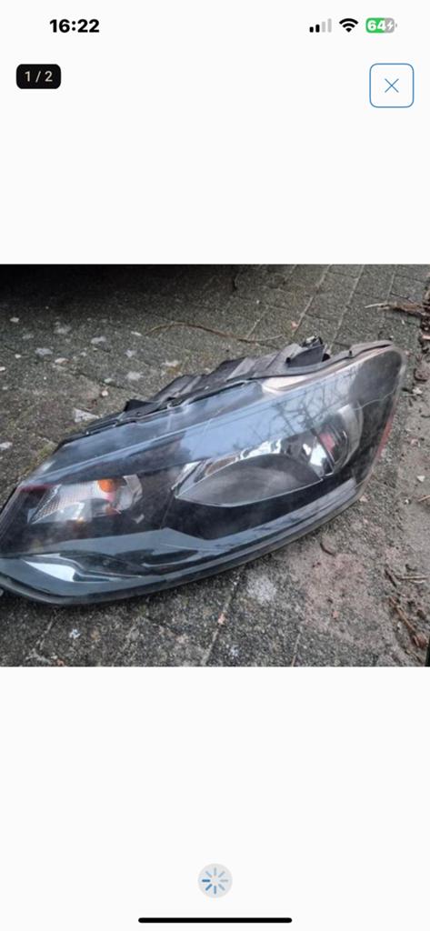 Vw polo 6r koplamp, Ophalen of Verzenden