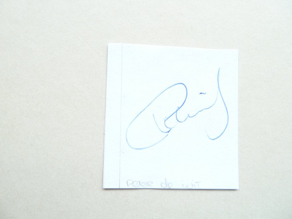 Handtekening. Peter.de.Wit.  Roda JC, Ophalen of Verzenden, Zo goed als nieuw, Roda JC, Overige typen