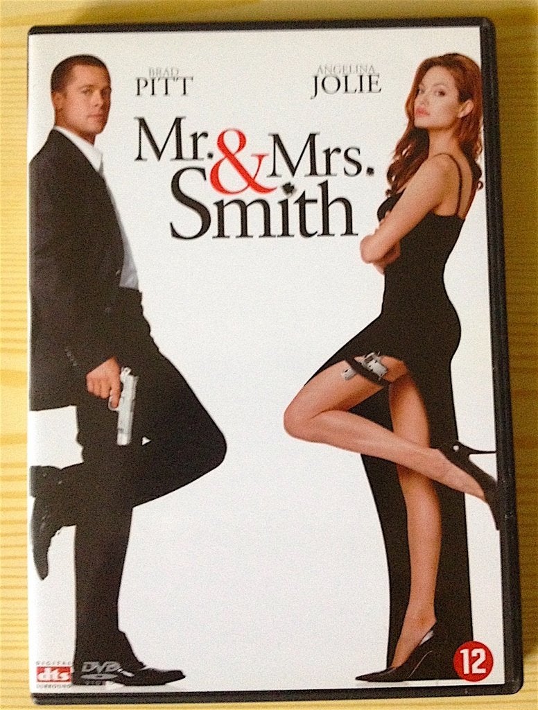 dvd Mr. and Mrs. Smith met Brad Pitt, Angelina Jolie, Ophalen, Nederlands, Actiethriller, Zo goed als nieuw