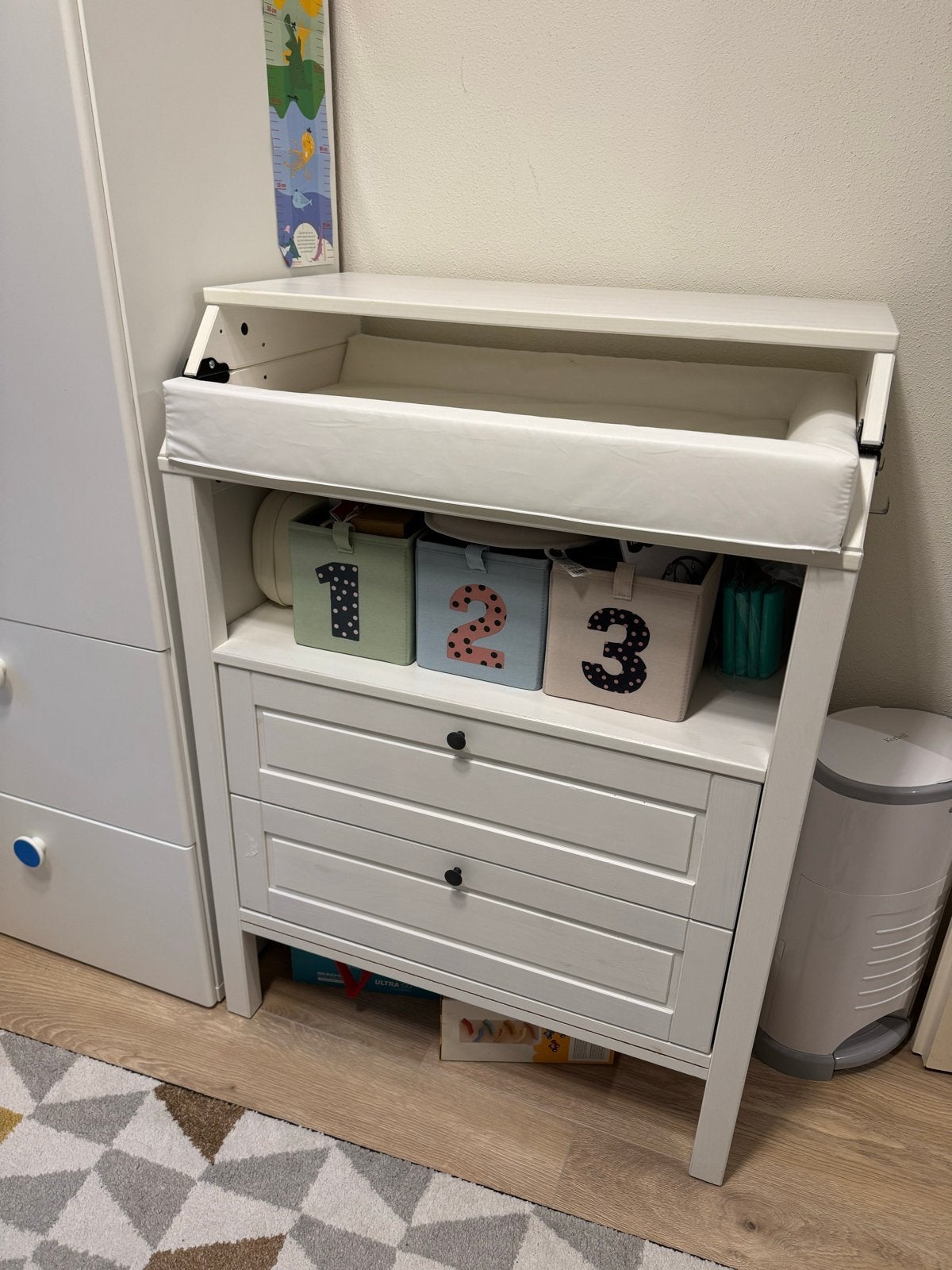 Ikea Sundvik Commode/Ladekast - Wit, Ophalen, Gebruikt, 70 cm of meer, 105 cm of meer