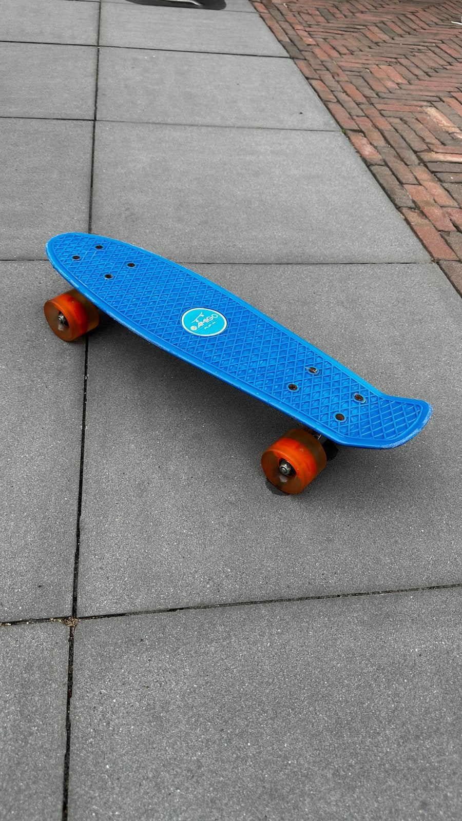 Amigo kinder skateboard blauw, Ophalen, Gebruikt