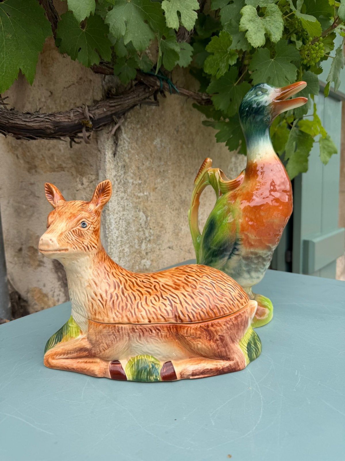 Michel Caugant Patévorm en eend Saint Clement, Antiek en Kunst, Curiosa en Brocante, Ophalen of Verzenden