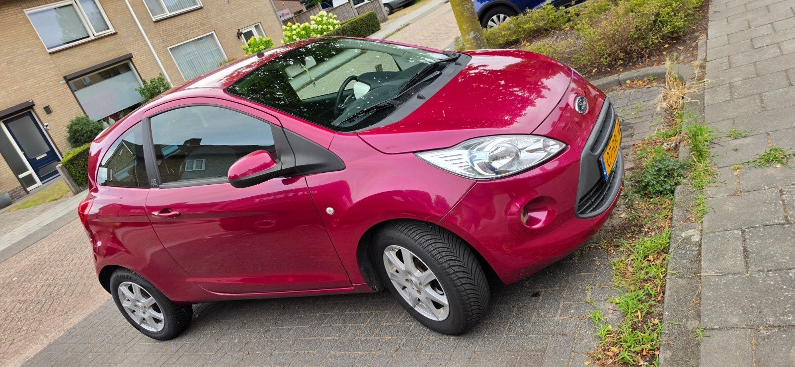 Ford Ka 1.2 51KW 2009 Rood, Auto's, Voorwielaandrijving, 1242 cc, 4 cilinders, 4 stoelen