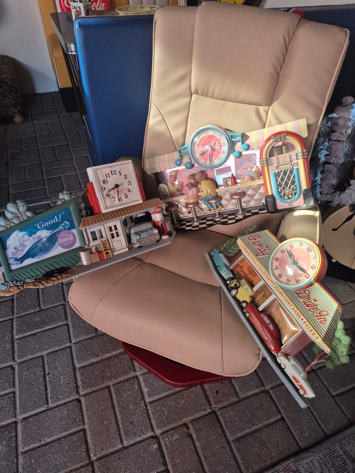 Set van 3 zeldzame vintage Coca-Cola klokken, Ophalen of Verzenden