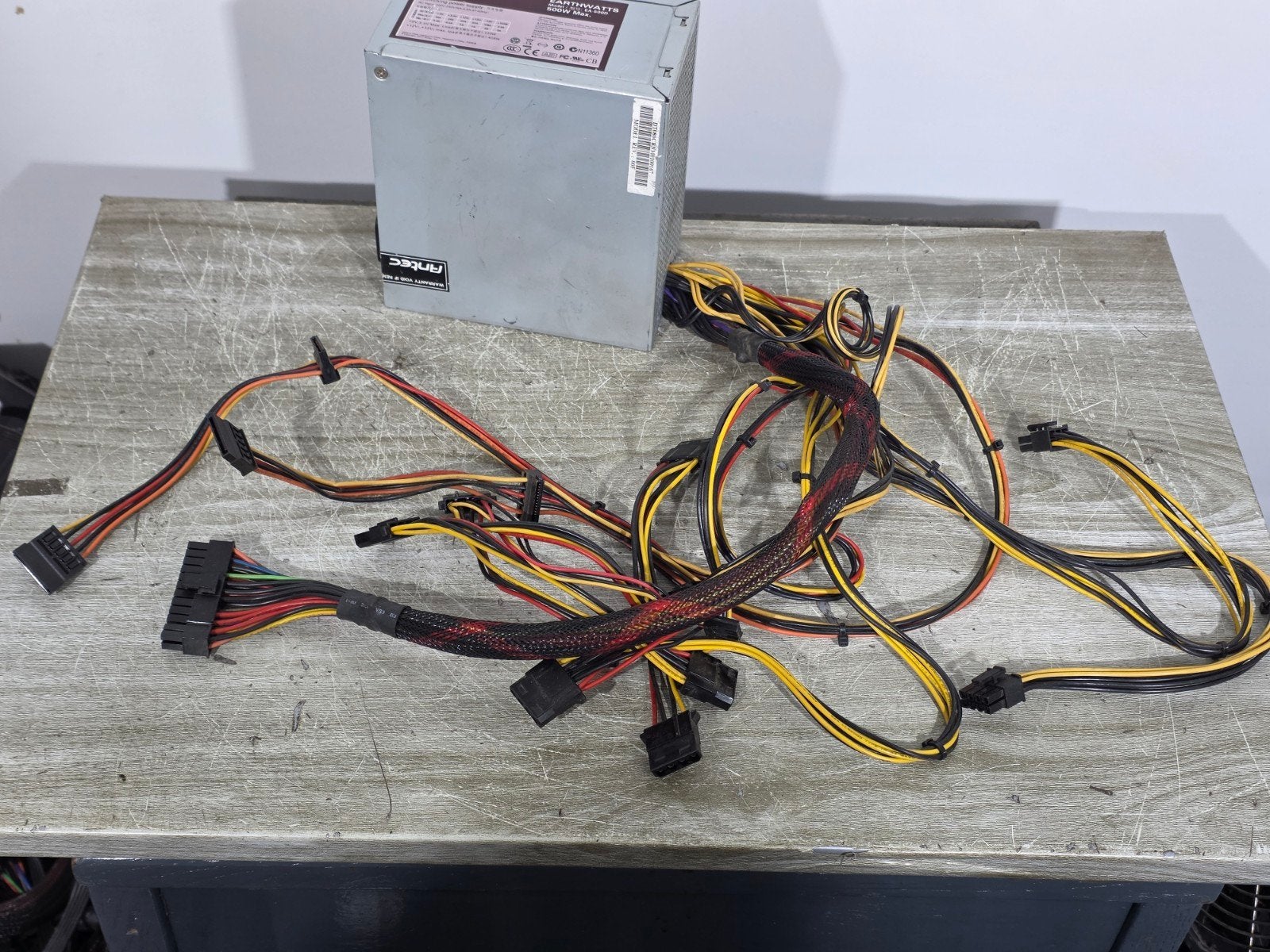 Antec 500w max voeding psu power supply ea-500d, Computers en Software, Gebruikt, ., Ophalen of Verzenden, .
