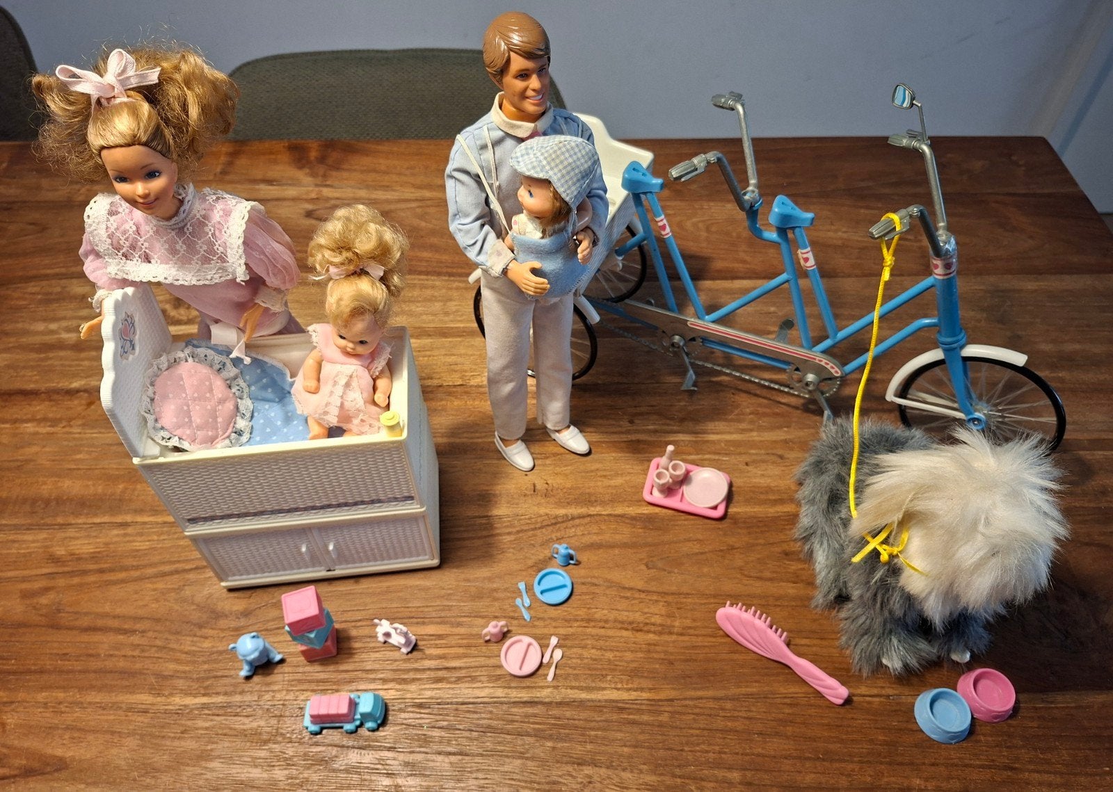 Vintage Mattel Heart Family Lot (1984/1985) - Bicycle Built, Ophalen of Verzenden, Zo goed als nieuw, Barbie
