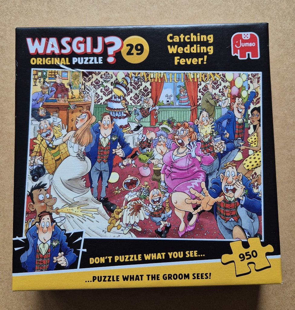 Wasgij Original 29 - Vang het Boeket! -  950 stukjes, Ophalen, 500 t/m 1500 stukjes, Zo goed als nieuw, Legpuzzel