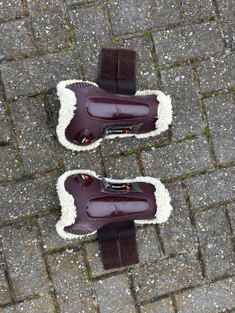 Equick peesbeschermers set bont L, Dieren en Toebehoren, Paarden en Pony's | Beschermers, Ophalen of Verzenden, Gebruikt, Springen